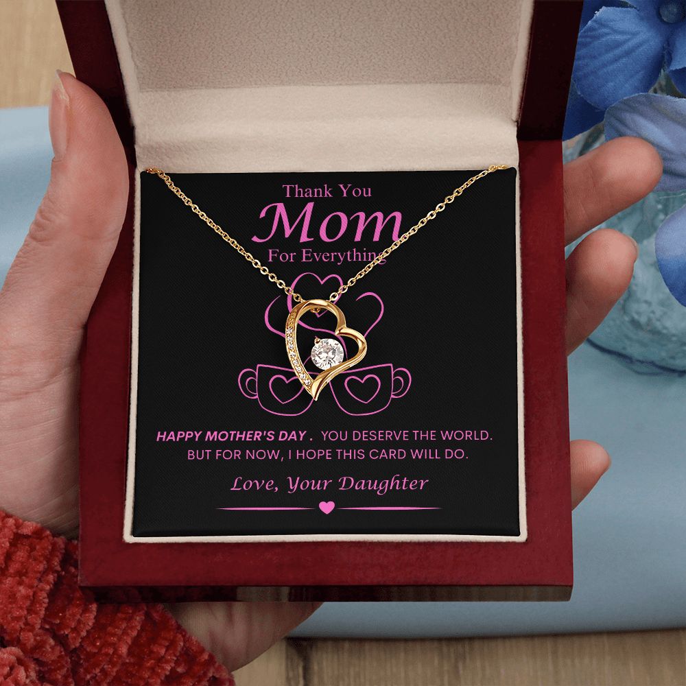 Mom From Daughter Forever Love Necklace