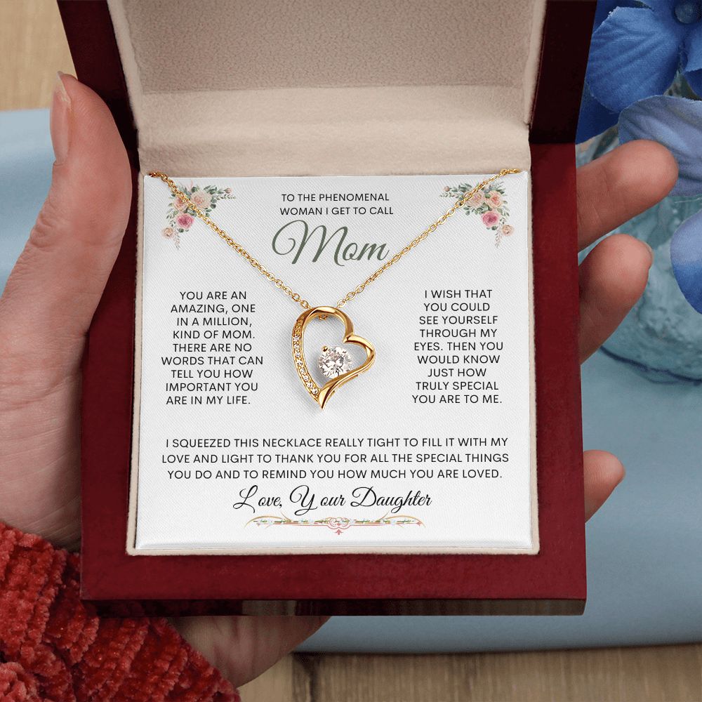 Mom From Daughter Forever Love Necklace