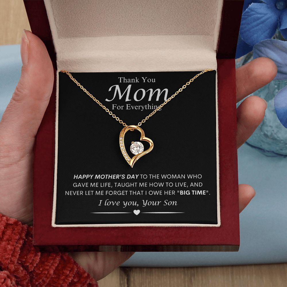 Mom from Son Forever Love Necklace