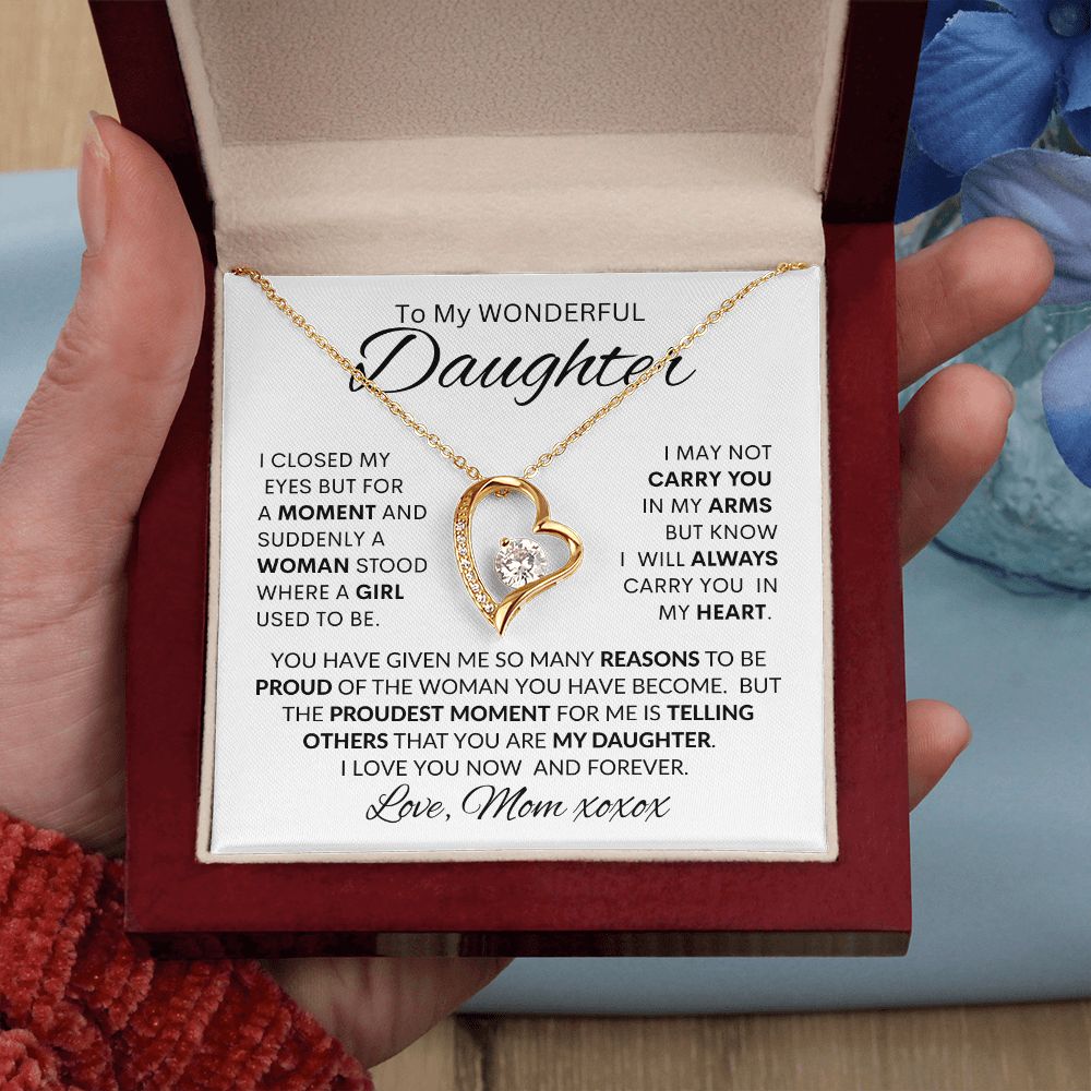 DAUGHTER from MOM, FOREVER LOVE NECKLACE