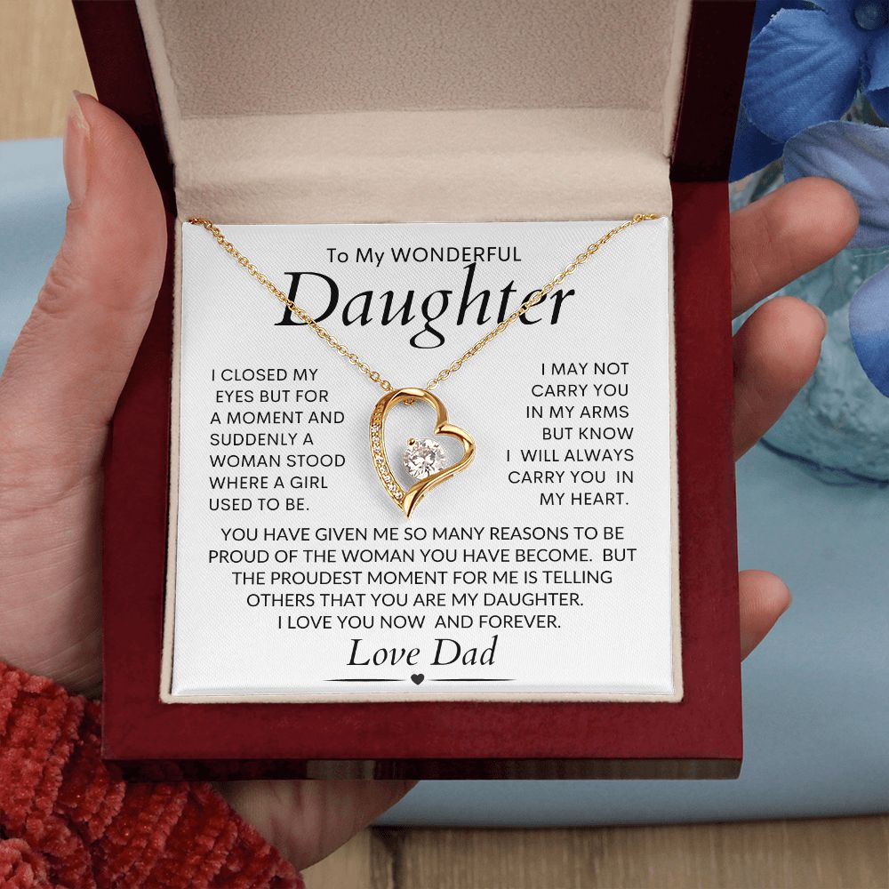 Daughter From Dad Forever Love Necklace