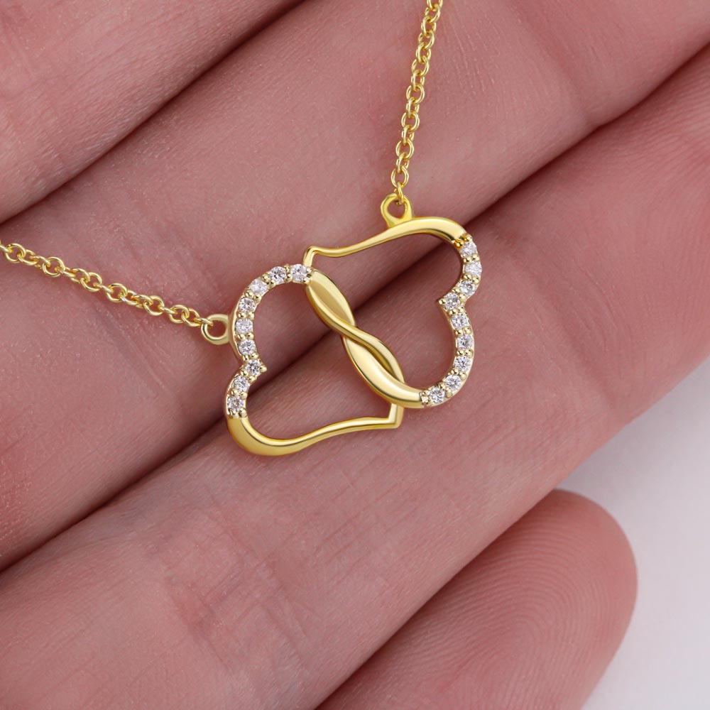 Precious Granddaughter Reminder -- Everlasting Love Hearts Necklace