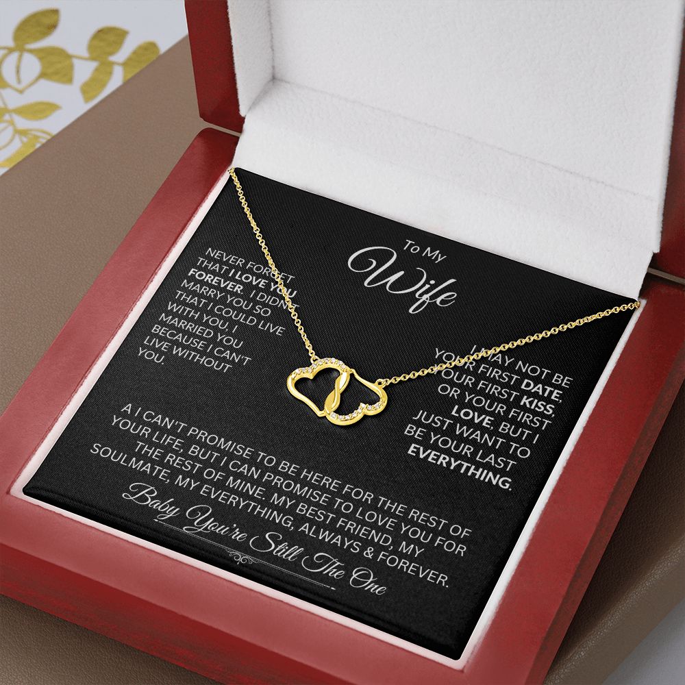 Wife, Everlasting Love / Connected Hearts Necklace