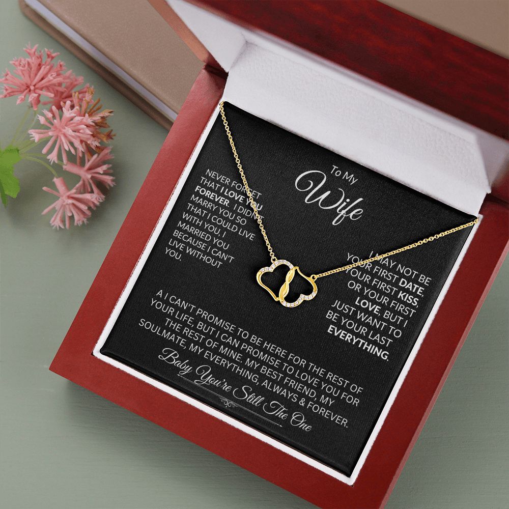 Wife, Everlasting Love / Connected Hearts Necklace