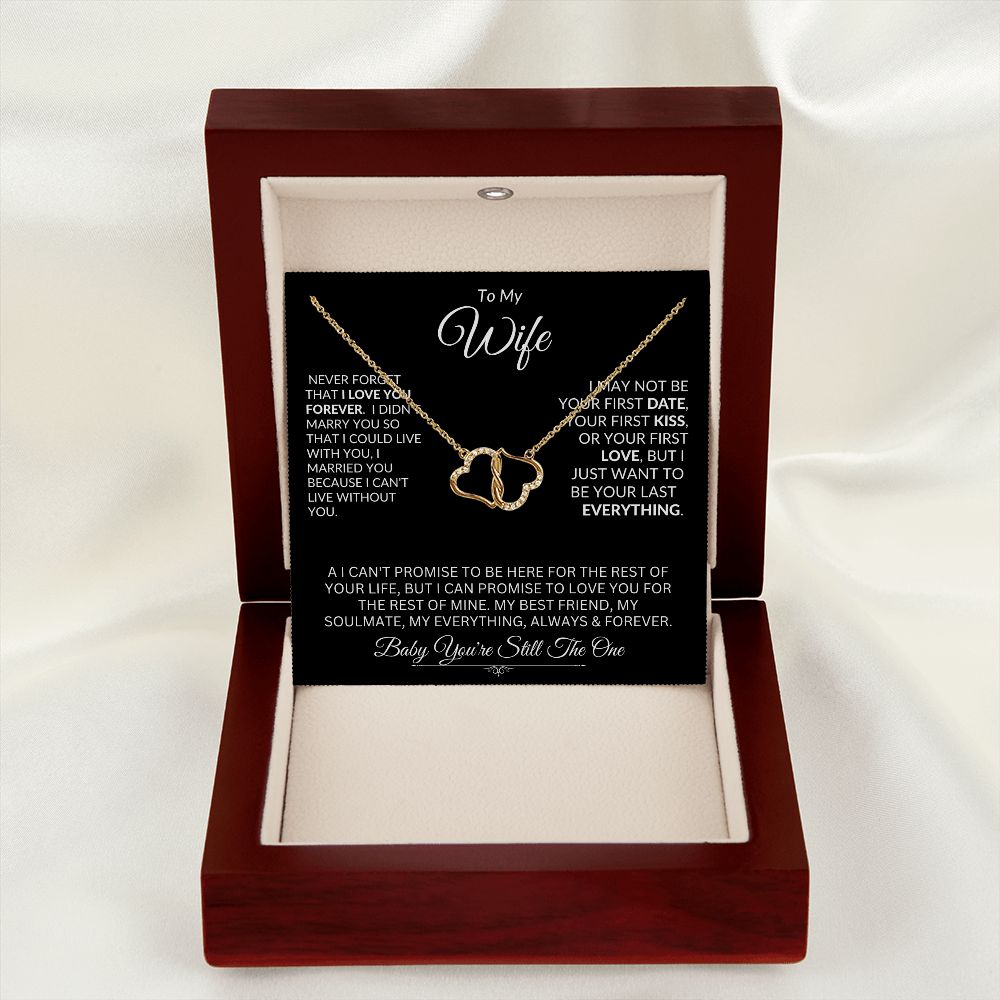 Wife, Everlasting Love / Connected Hearts Necklace