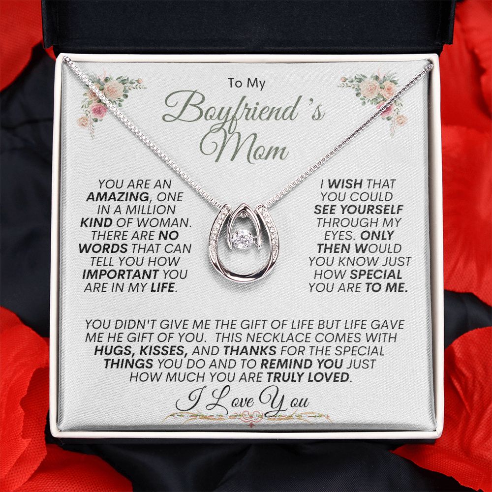 "Show Your Love to Your Boyfriend's Mom with our Lucky In Love Necklace"