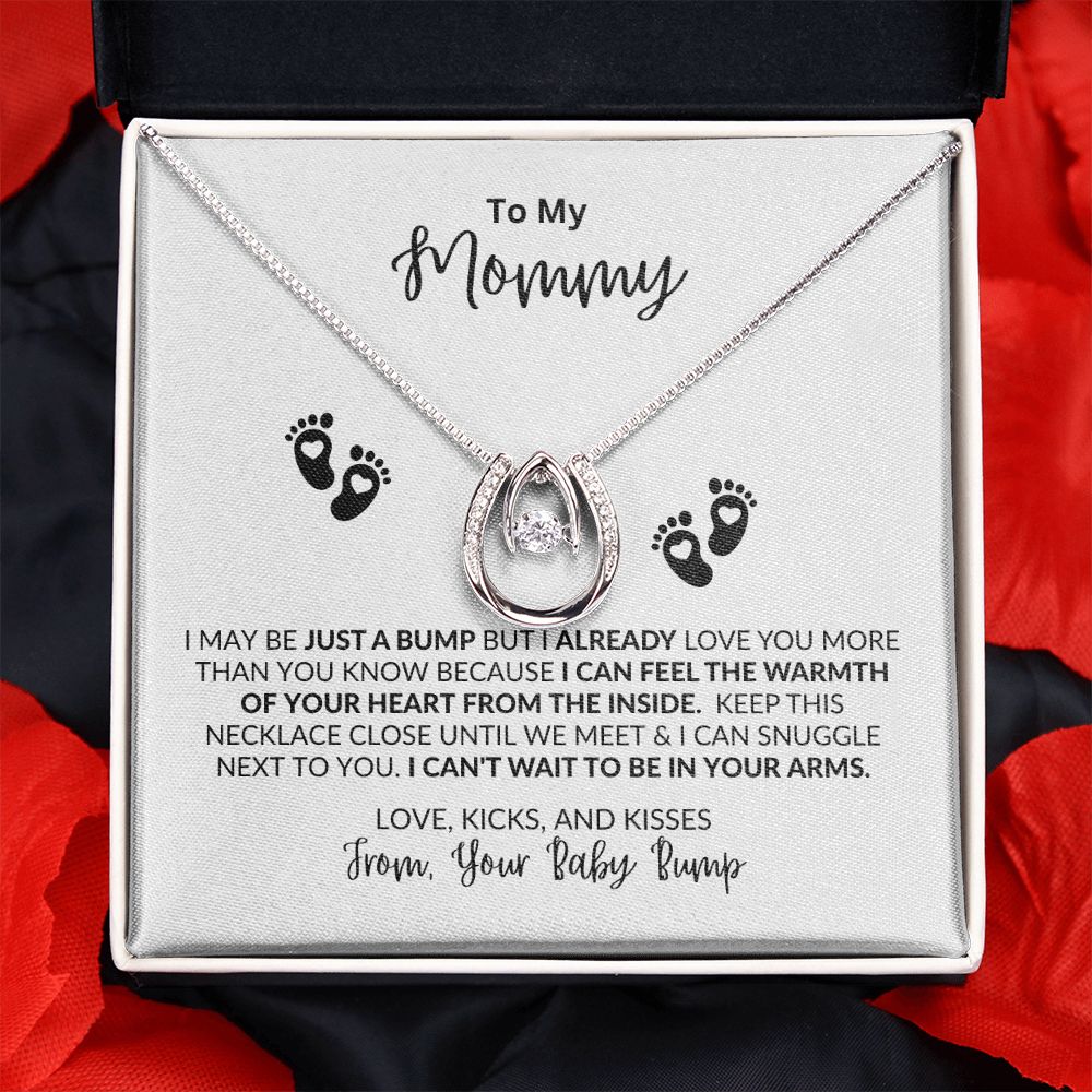 "Baby Bump Mommy Eternal Hope Necklace - A Touching Reminder of the Miracle Within You"