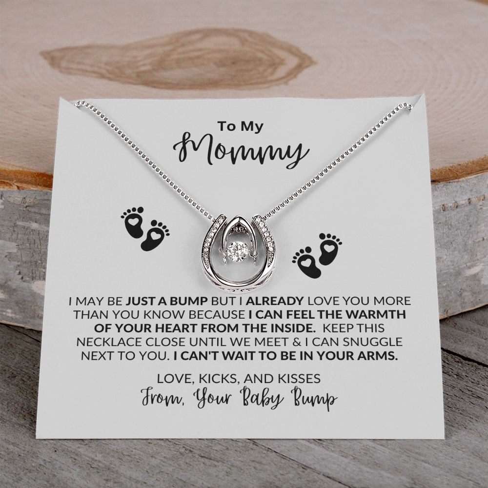 "Baby Bump Mommy Eternal Hope Necklace - A Touching Reminder of the Miracle Within You"