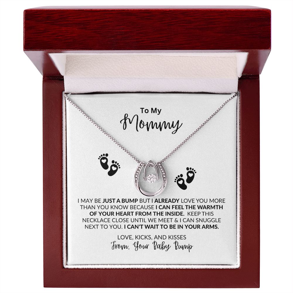 "Baby Bump Mommy Eternal Hope Necklace - A Touching Reminder of the Miracle Within You"