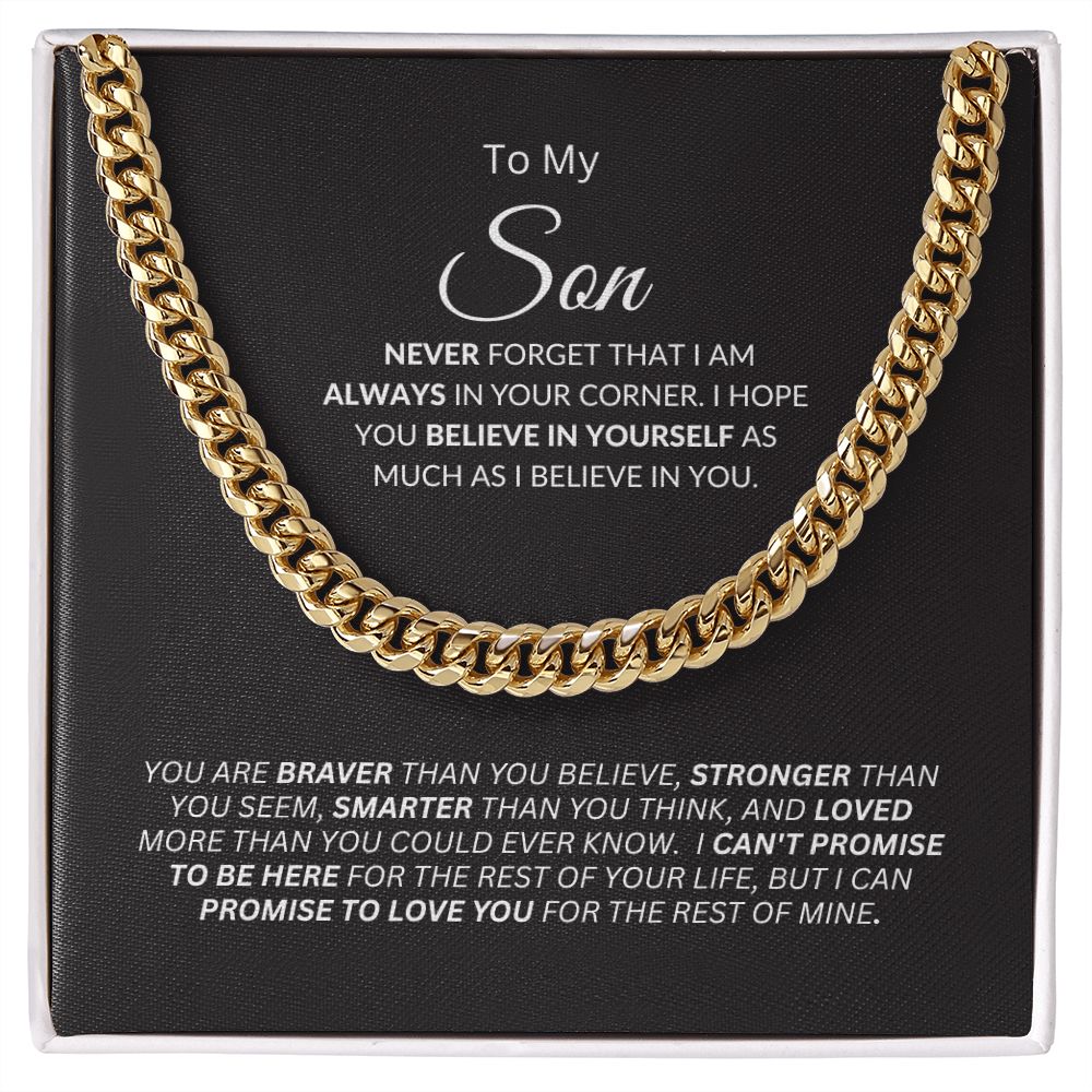 Son I'm Always in Your Corner / Link Chain Necklace