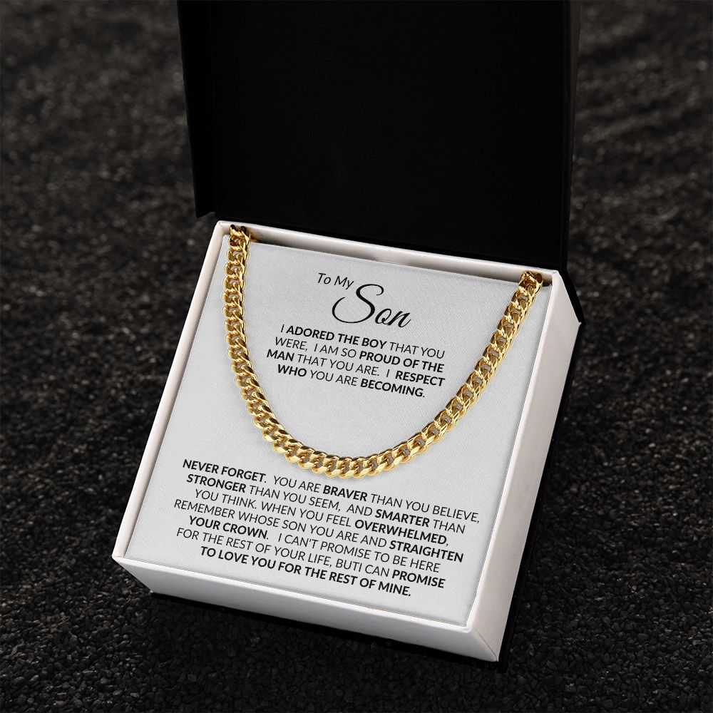 Son, Straighten Your Crown / Link Chain Necklace