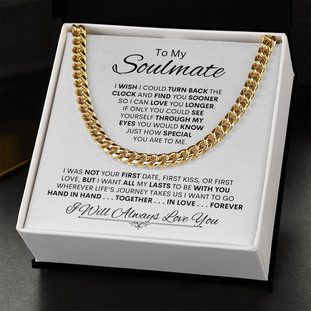 Soulmate Together Hand-In-Hand Forever / Link Chain Necklace
