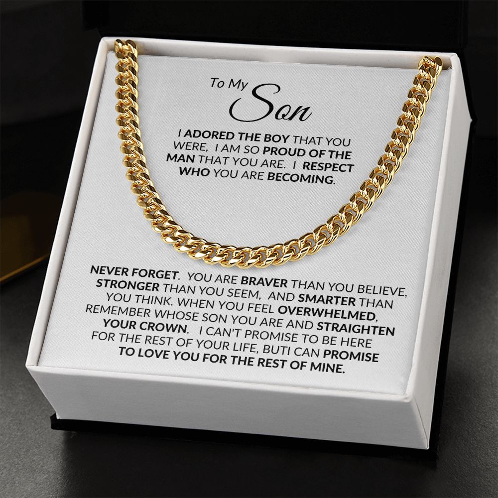 Son, Straighten Your Crown / Link Chain Necklace