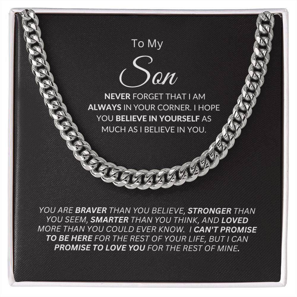 Son I'm Always in Your Corner / Link Chain Necklace