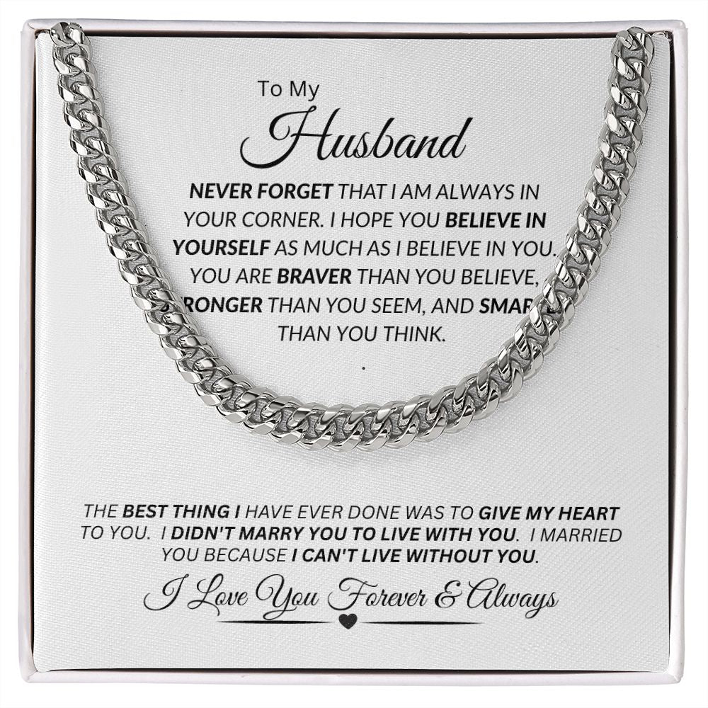 Husband / Cuban Link Chain Necklace