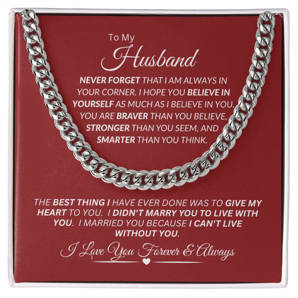 Husband / Cuban Link Chain Necklace