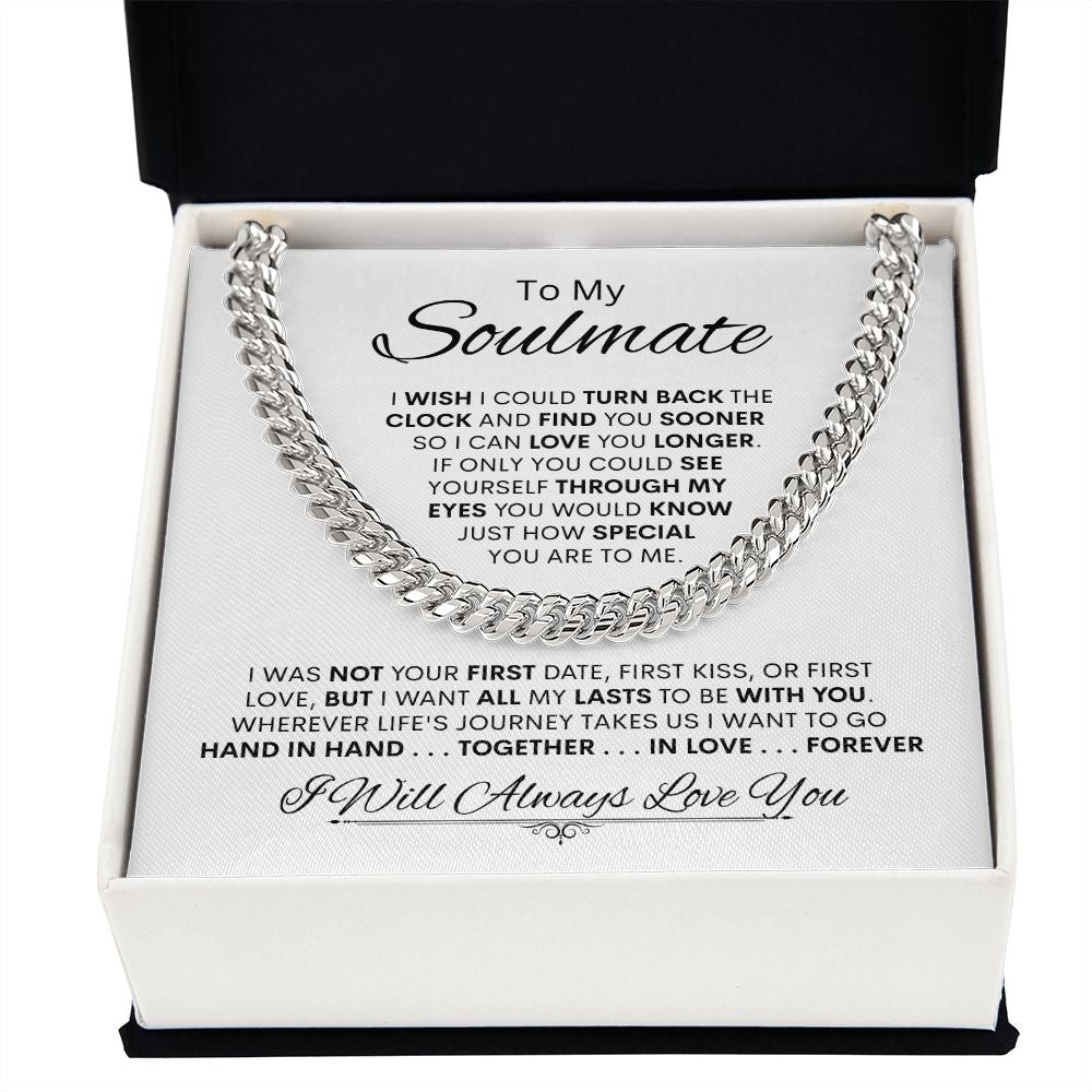 Soulmate Together Hand-In-Hand Forever / Link Chain Necklace