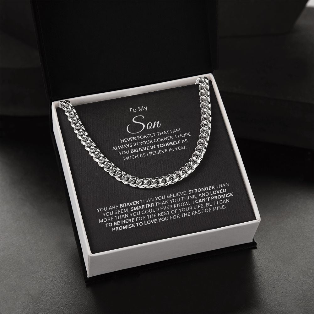 Son I'm Always in Your Corner / Link Chain Necklace