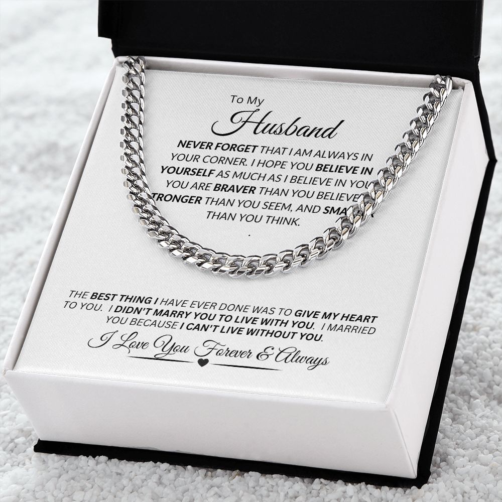 Husband / Cuban Link Chain Necklace