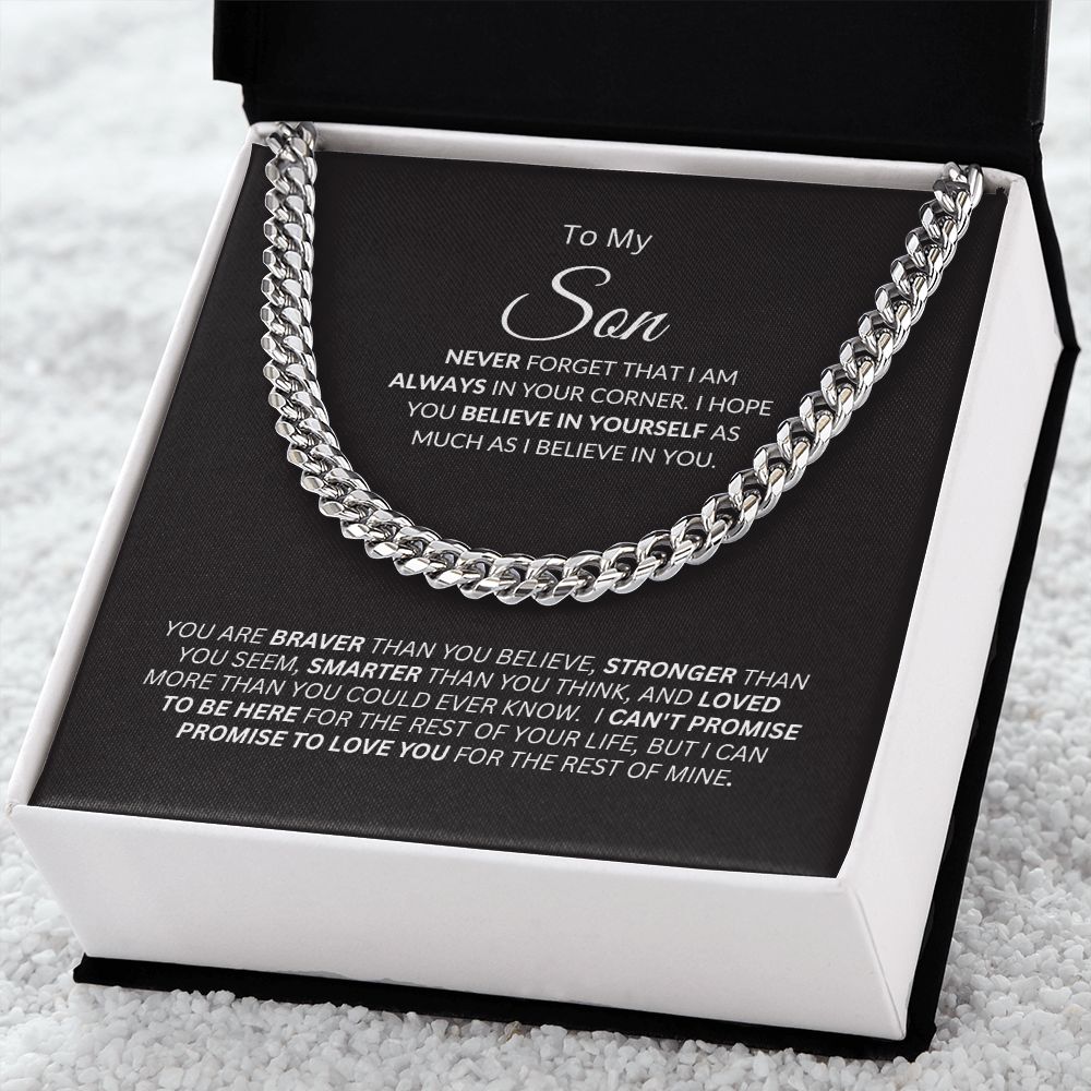 Son I'm Always in Your Corner / Link Chain Necklace