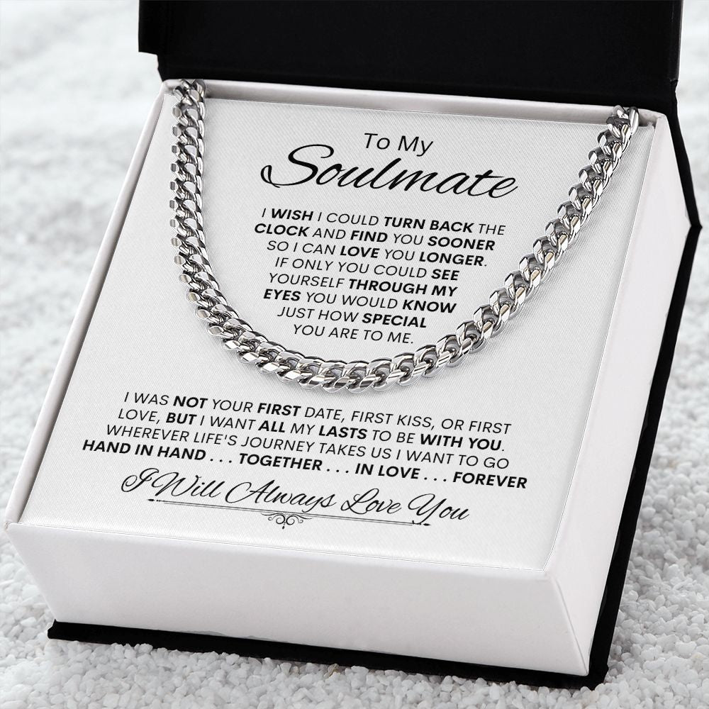 Soulmate, I Want All My Lasts to Be with You -- Link Chain Necklace