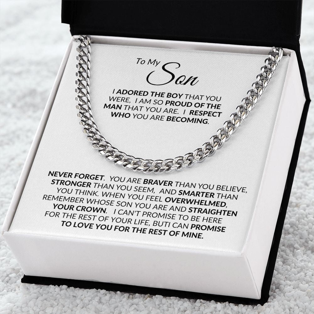 Son, Straighten Your Crown / Link Chain Necklace