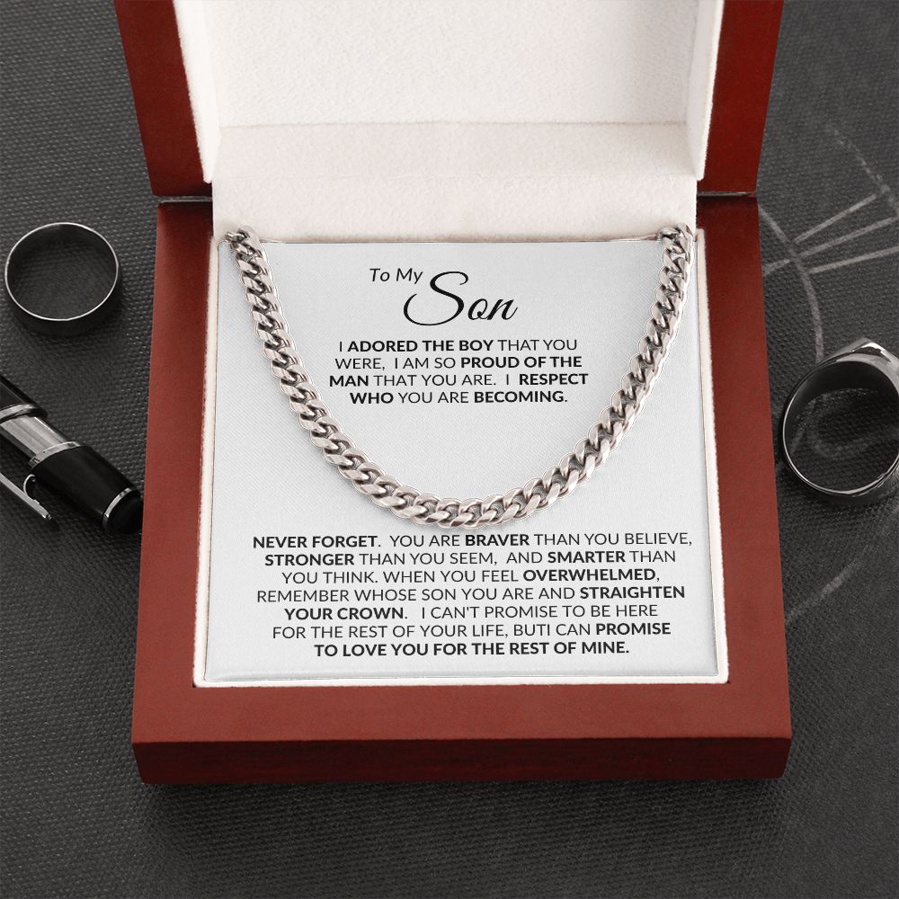 Son, Straighten Your Crown / Link Chain Necklace