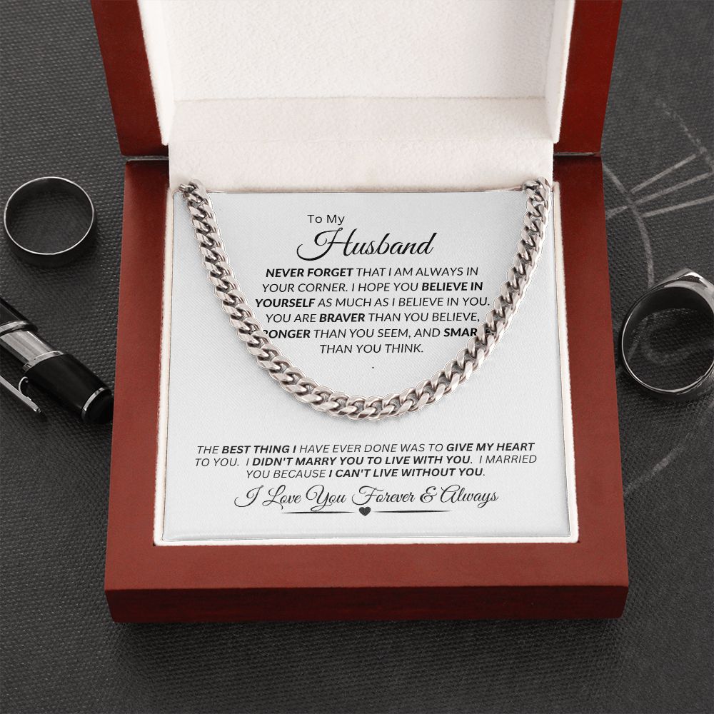 Husband / Cuban Link Chain Necklace