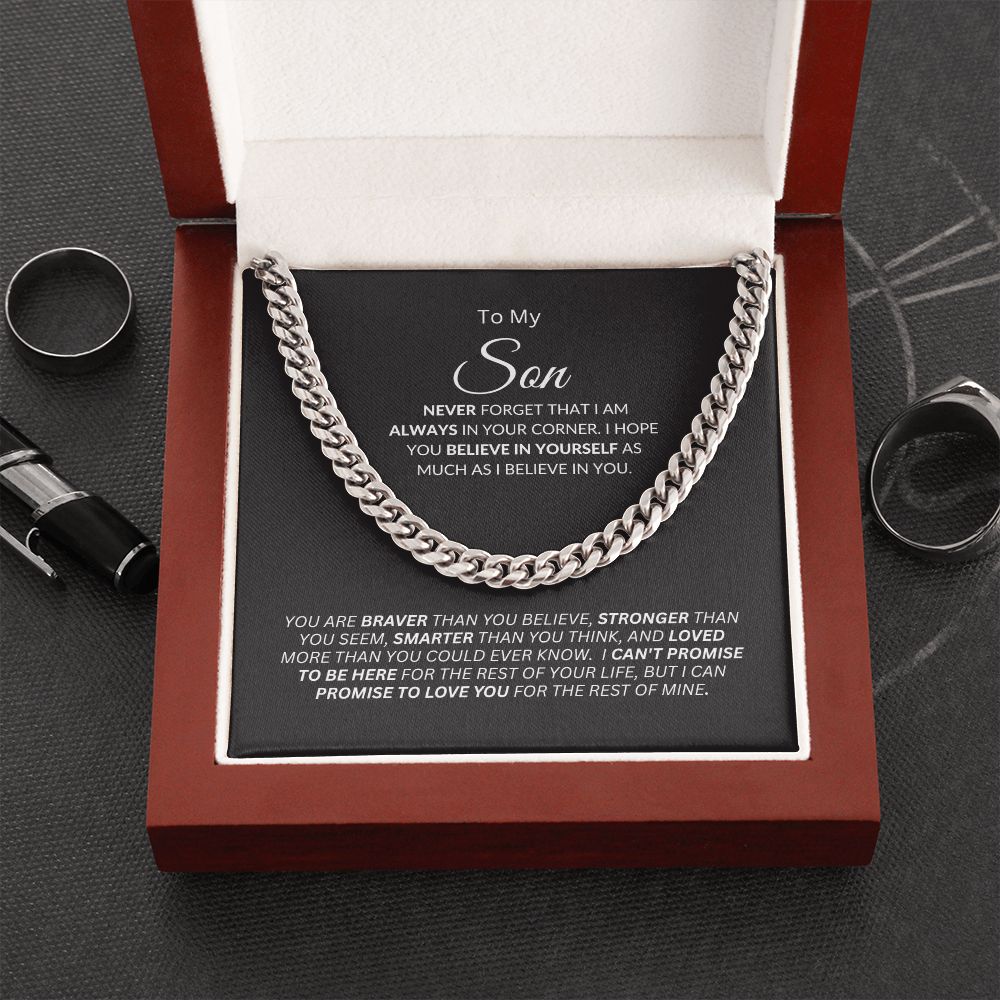 Son I'm Always in Your Corner / Link Chain Necklace