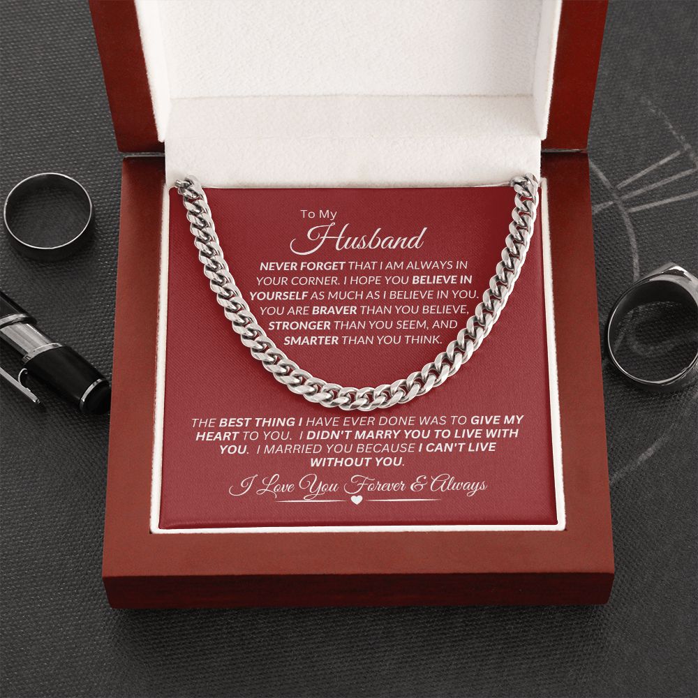 Husband / Cuban Link Chain Necklace