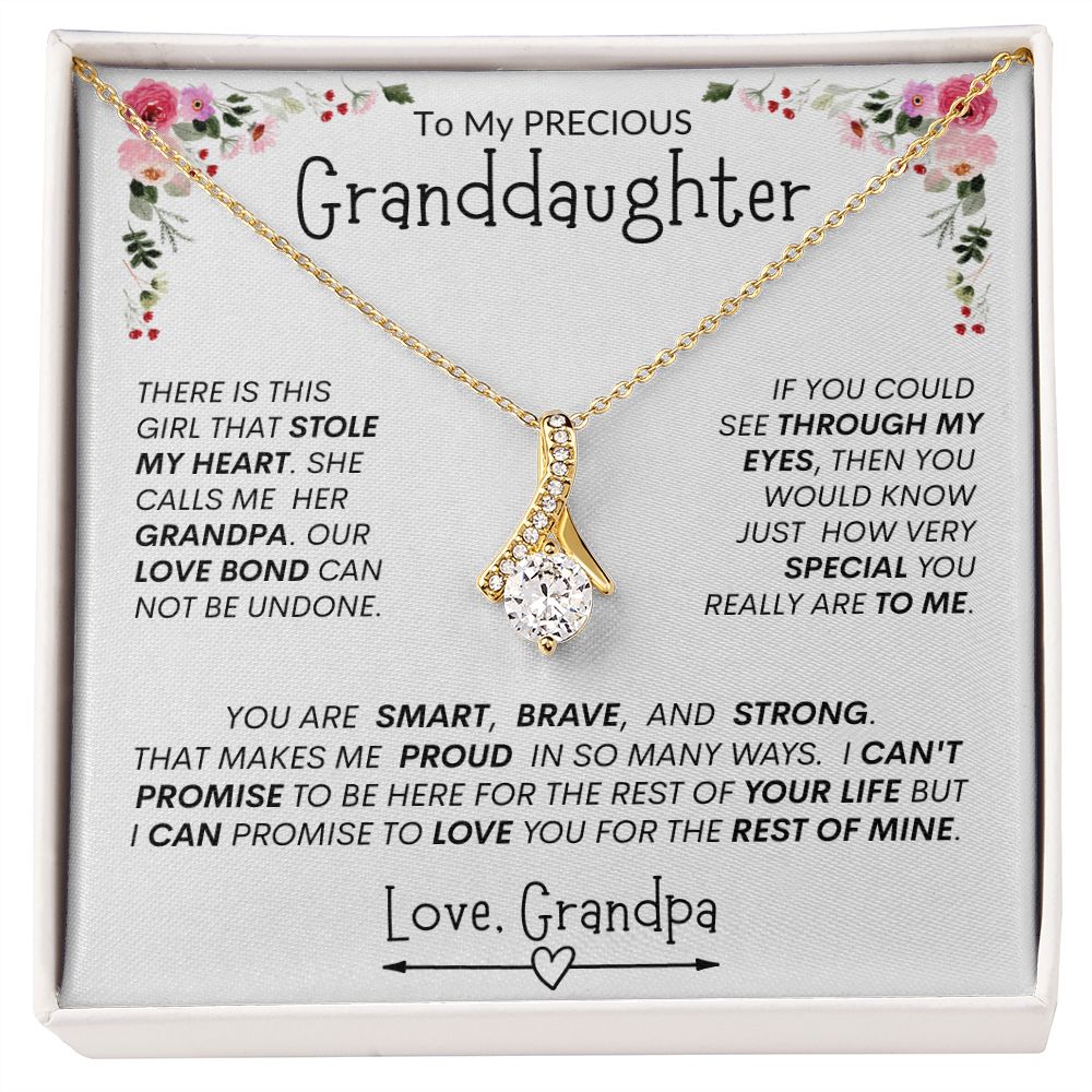 Granddaughter "This Girl Stole My Heart " l Alluring Beauty Necklace