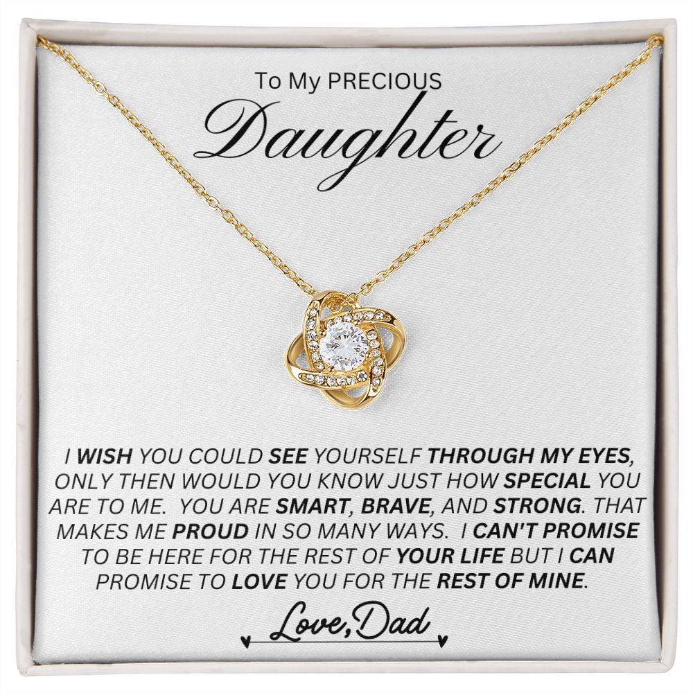 Daughter Love Knot Necklace