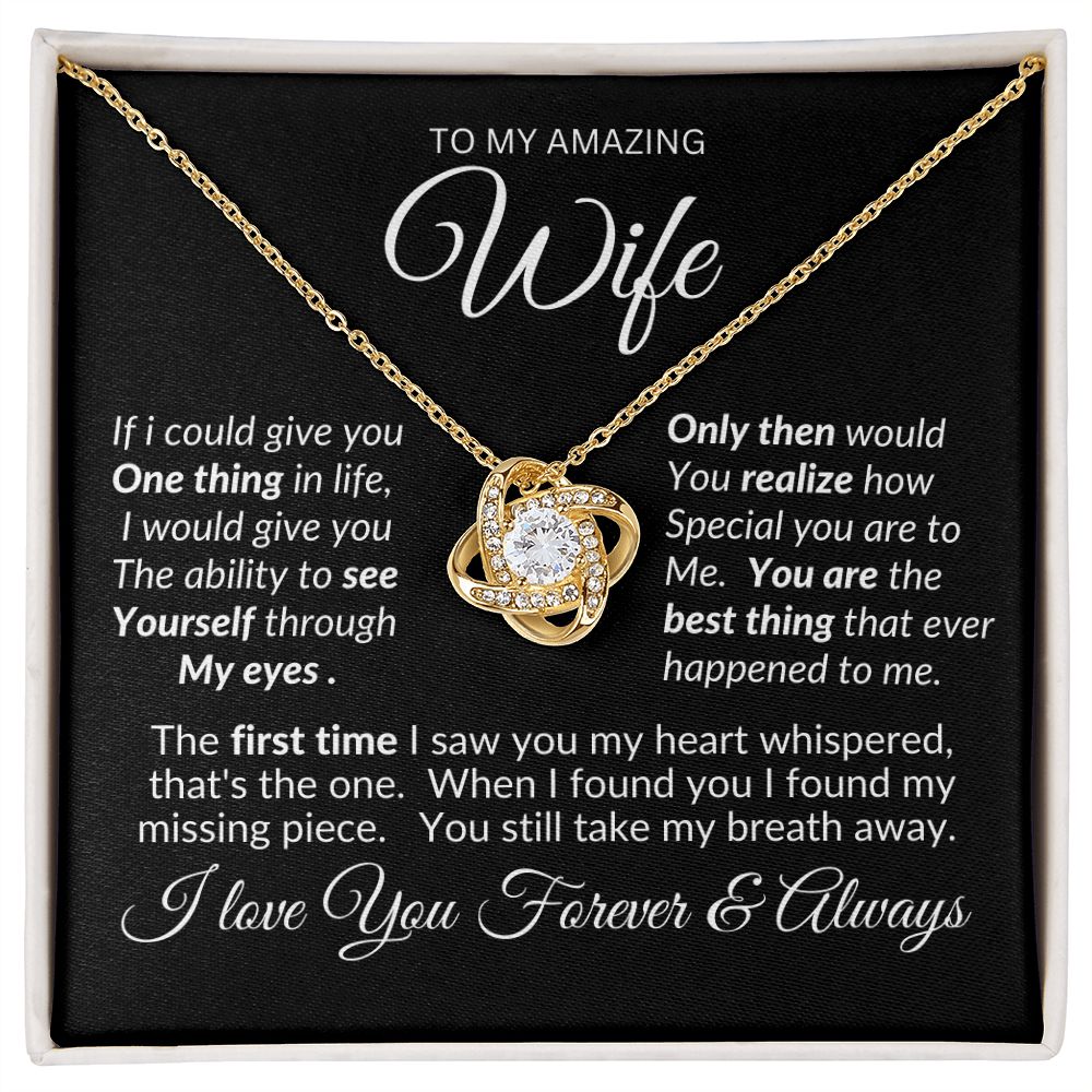 Wife Love Knot Necklace