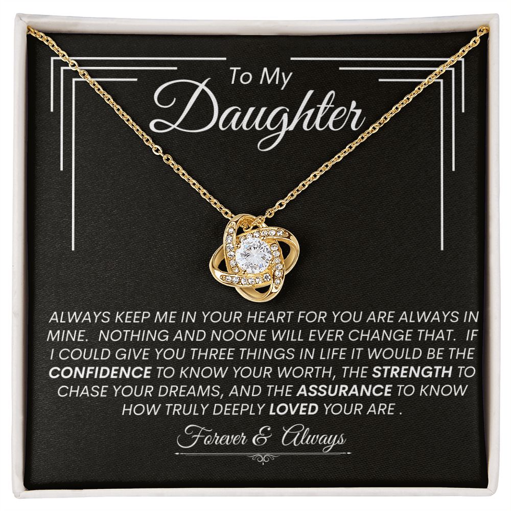 Daughter l Love Knot Necklace