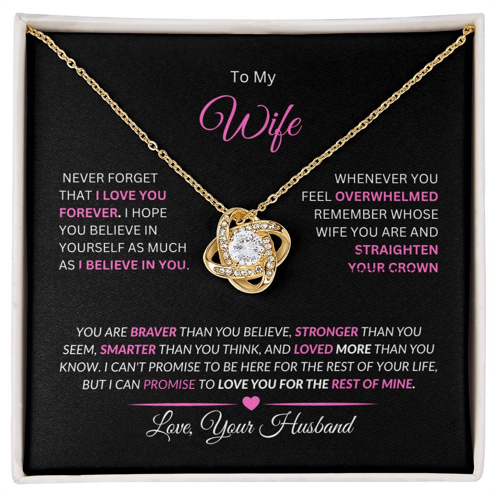 Wife Love Knot Necklace