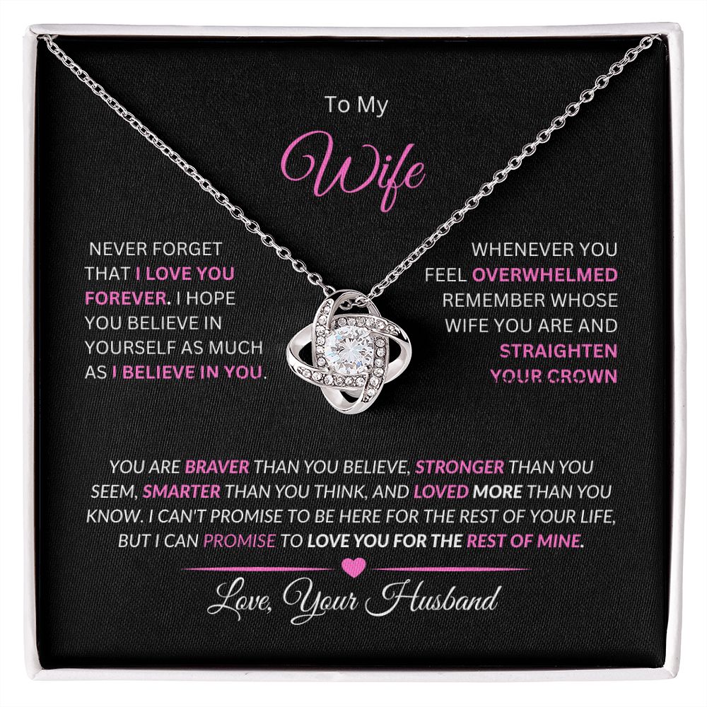 Wife Love Knot Necklace