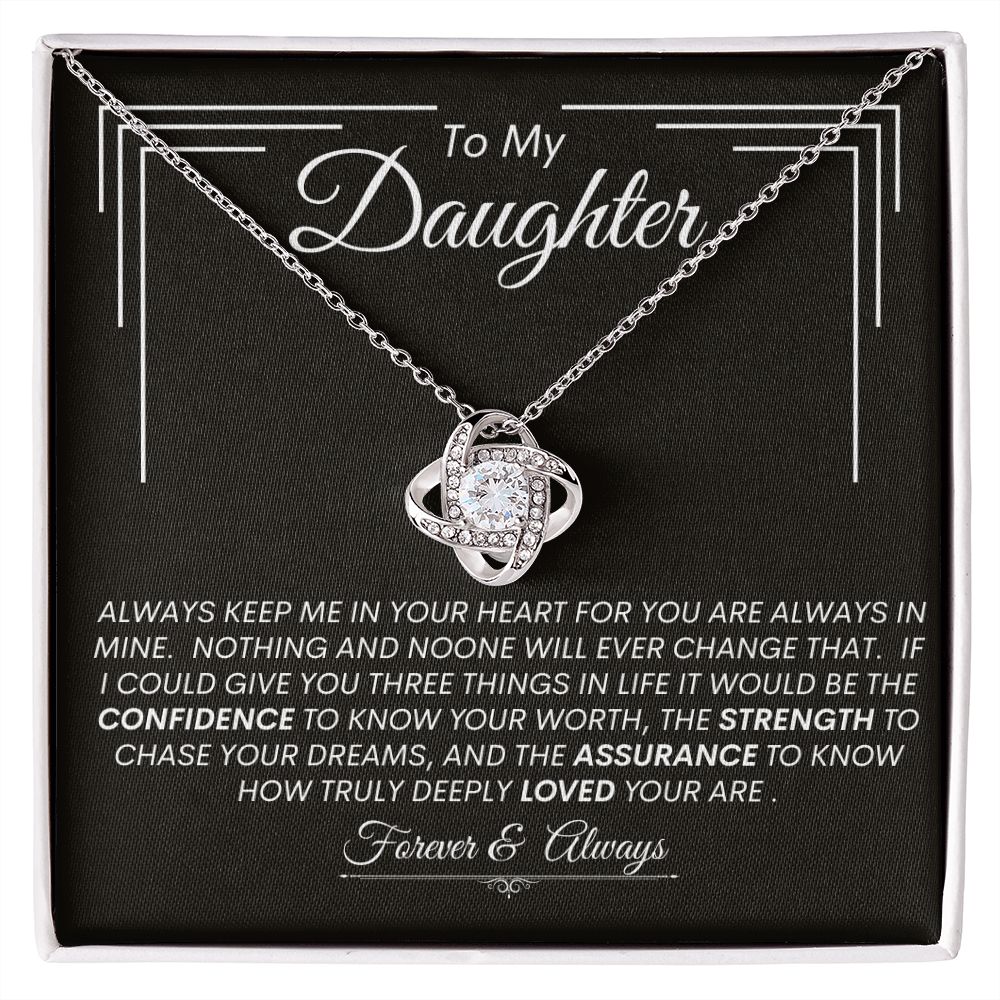Daughter l Love Knot Necklace