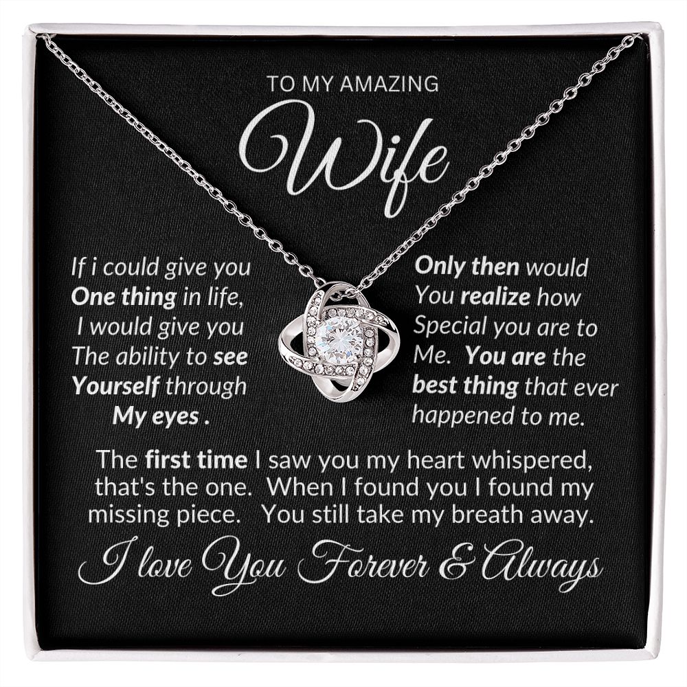 Wife Love Knot Necklace