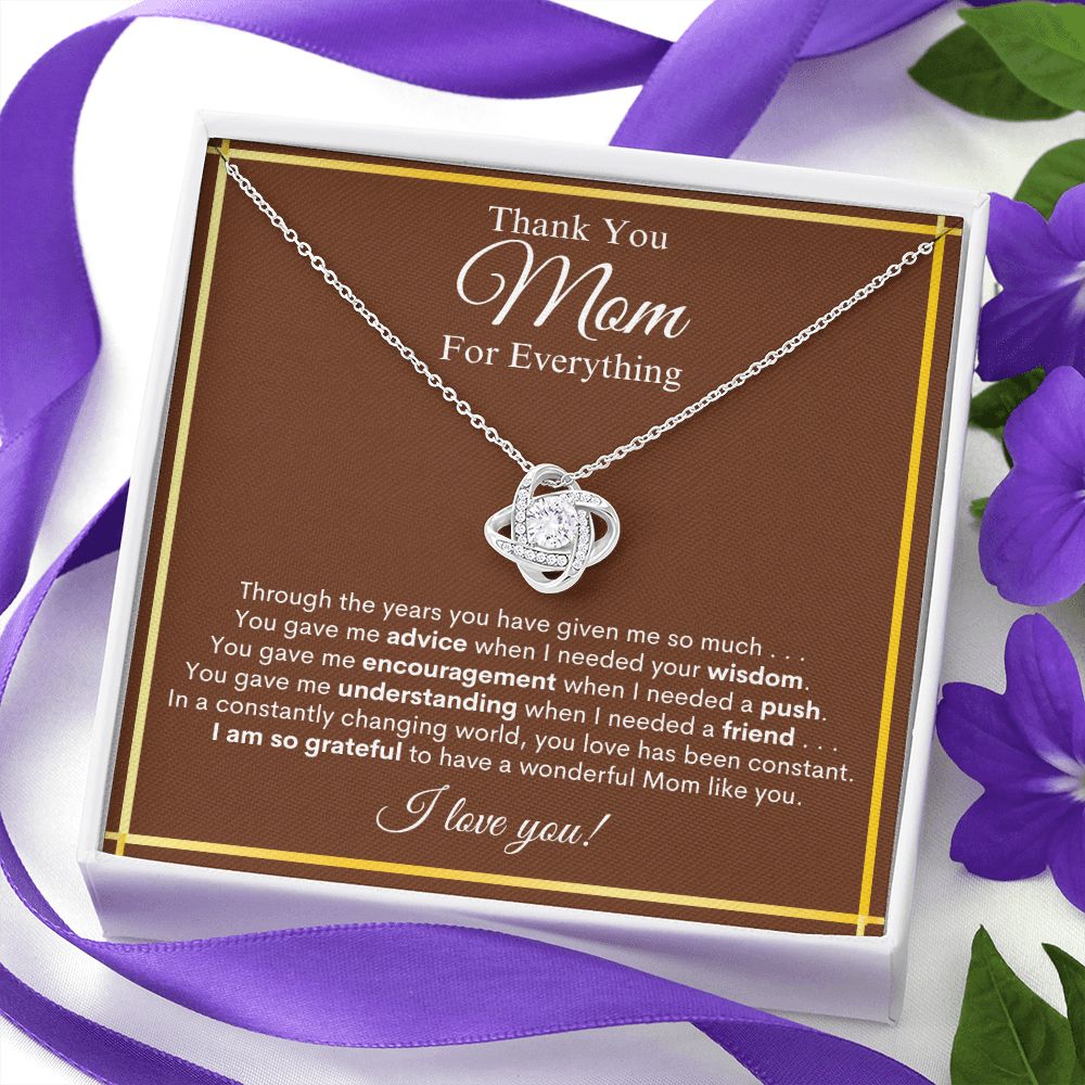 Mom, thank you Love Knot Necklace