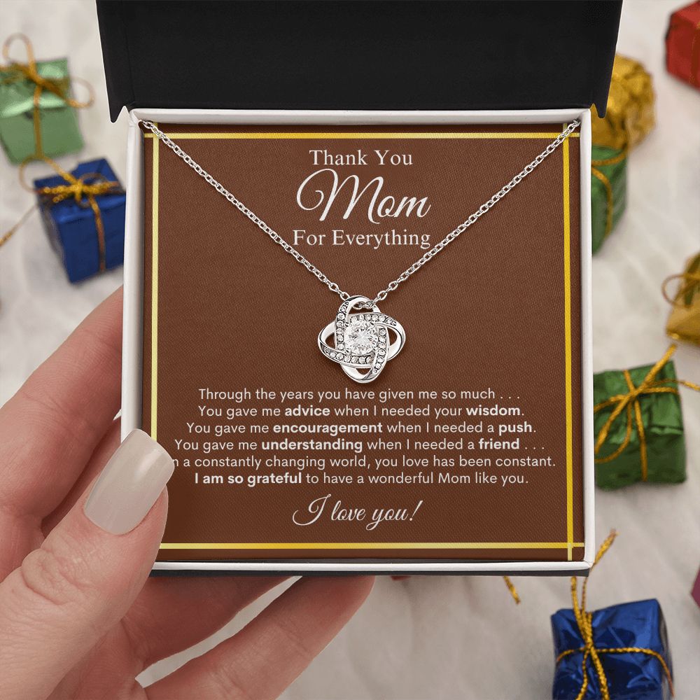 Mom, thank you Love Knot Necklace