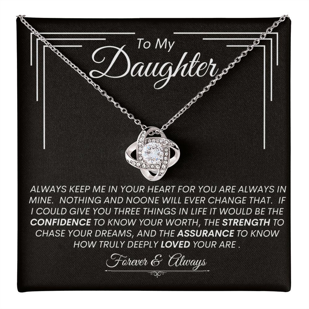 Daughter l Love Knot Necklace