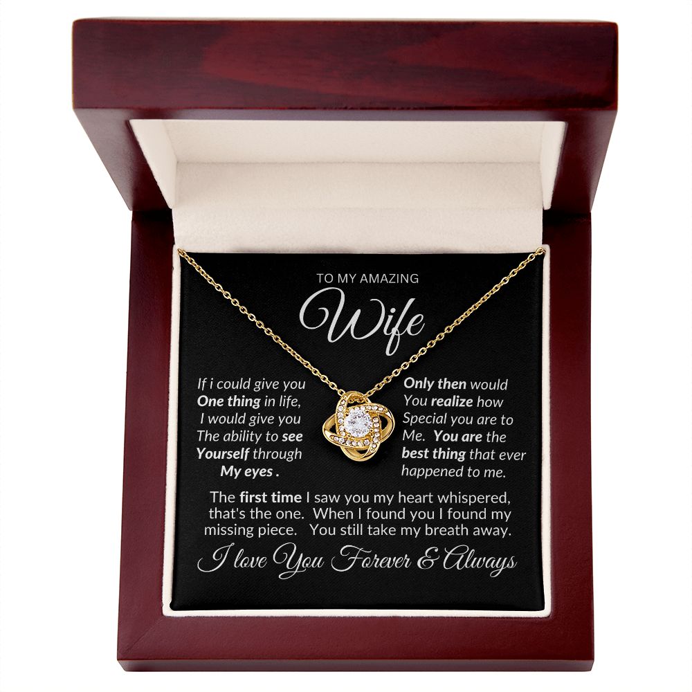 Wife Love Knot Necklace