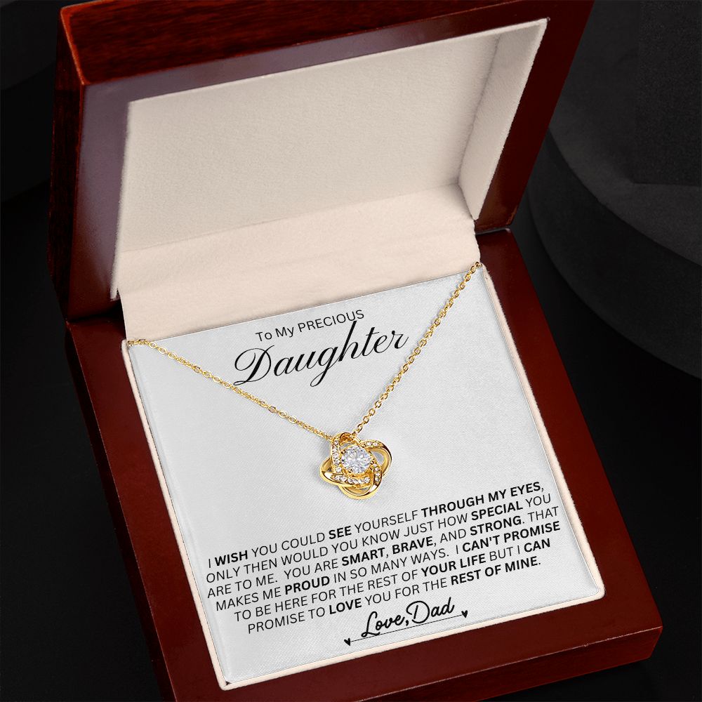 Daughter Love Knot Necklace