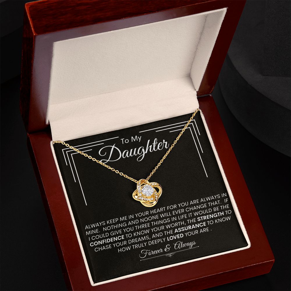 Daughter l Love Knot Necklace