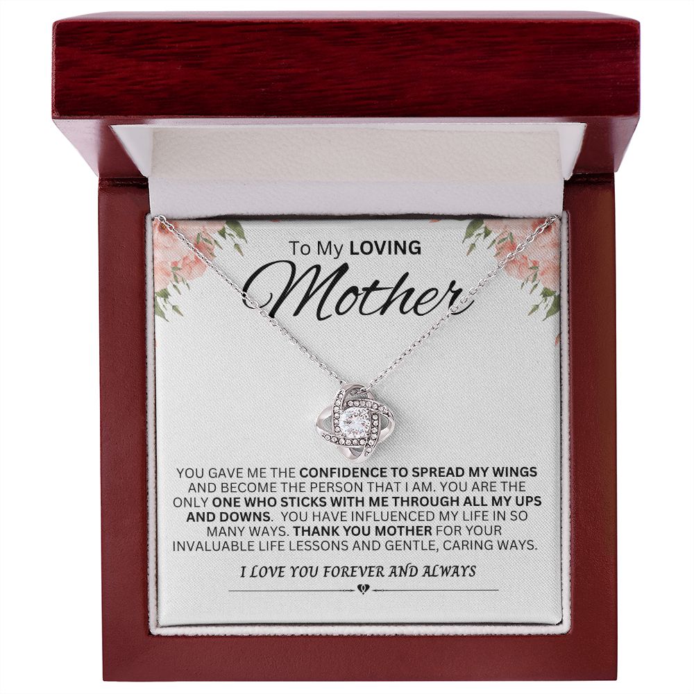 Mother Sticks Through Thick & Thin -- Love Knot Necklace