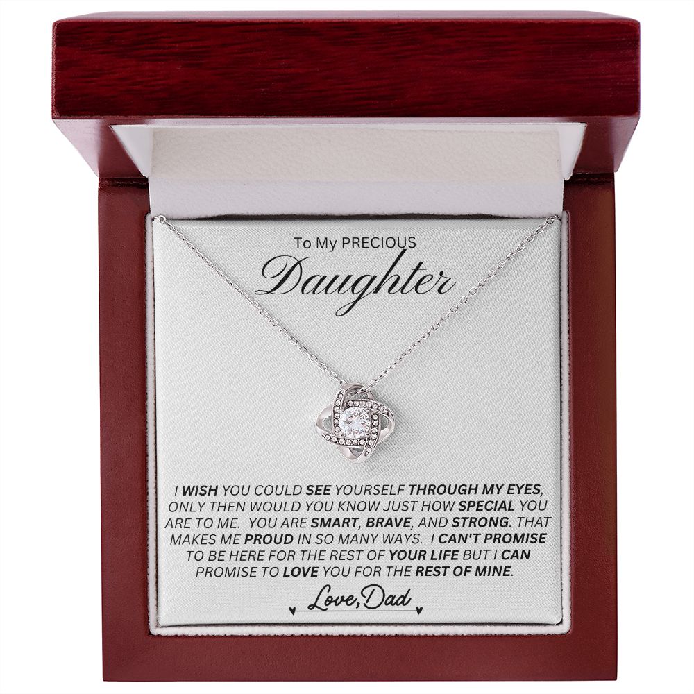 Daughter Love Knot Necklace