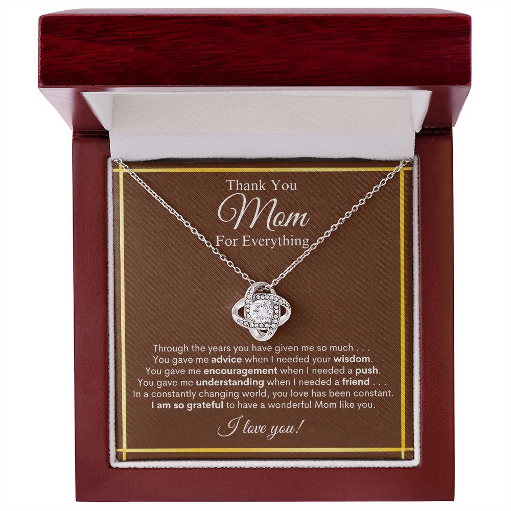 Mom, thank you Love Knot Necklace