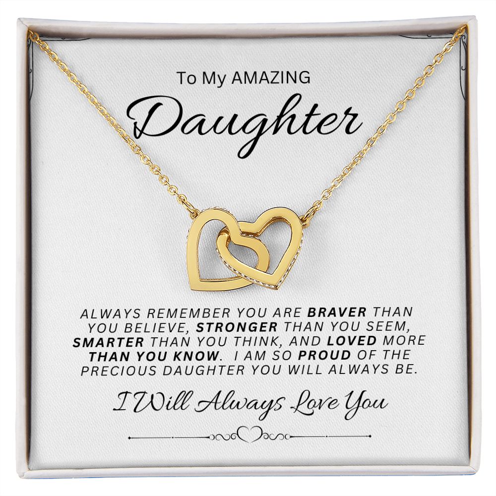 Daughter l Interlocking Hearts Necklace