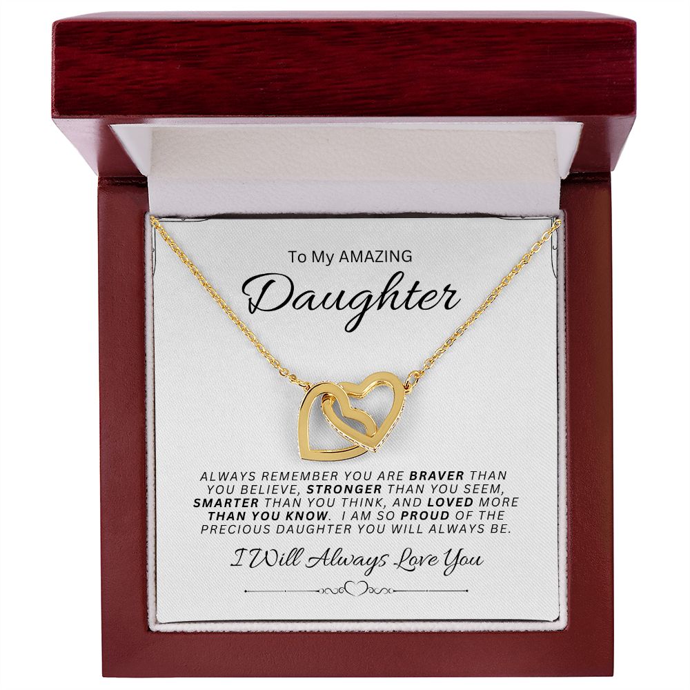 Daughter l Interlocking Hearts Necklace