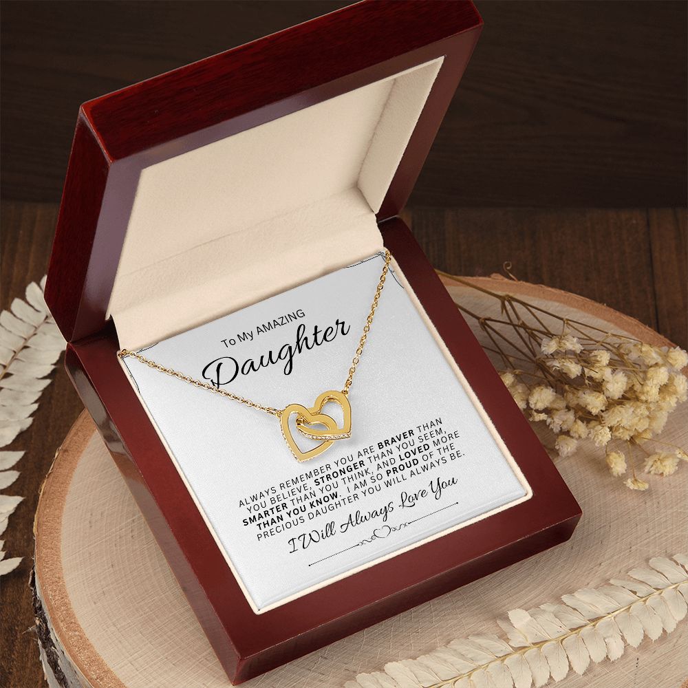 Daughter l Interlocking Hearts Necklace